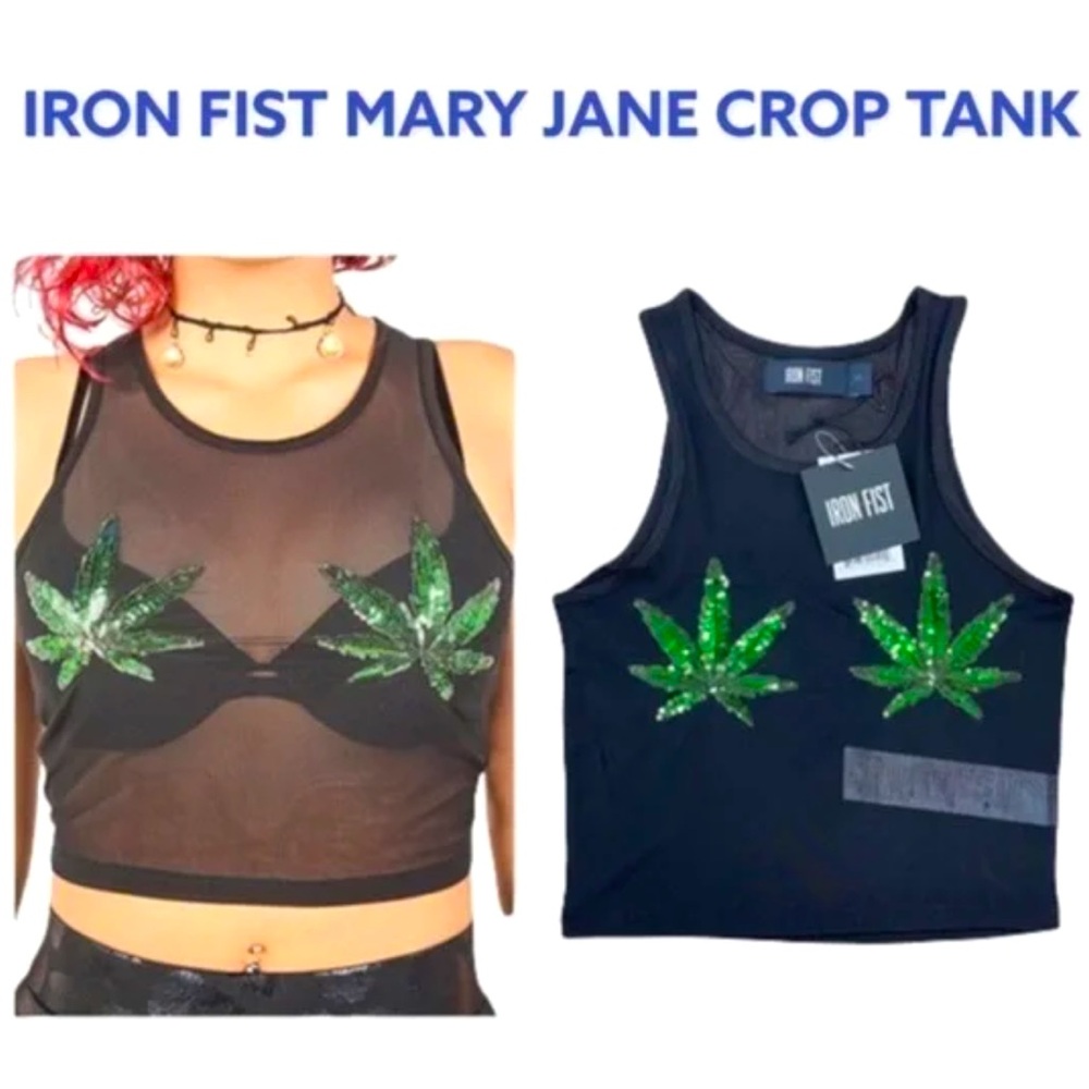 NWT Iron Fist Mary Jane Crop Top